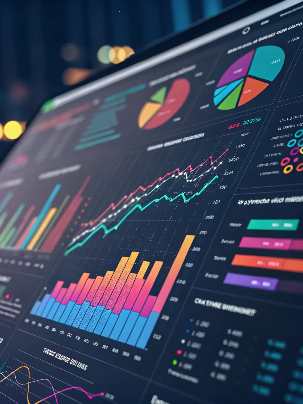 A graphic illustrating data analytics and insights, with charts and graphs representing the data-driven approach of TechPropel's solutions.